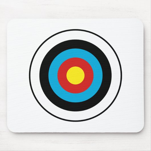 Bullseye-doelontwerp Muismat (Voorkant)