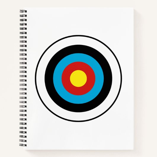 Bullseye-doelontwerp Notitieboek (Voorkant)