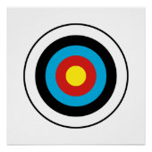 Bullseye-doelontwerp Perfect Poster (Voorkant)