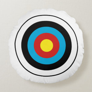 Bullseye-doelontwerp Rond Kussen