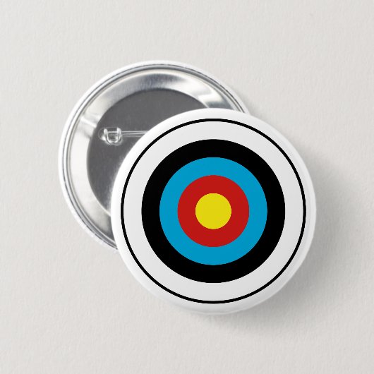 Bullseye-doelontwerp Ronde Button 5,7 Cm (Voorkant /achterkant)