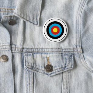 Bullseye-doelontwerp Ronde Button 5,7 Cm