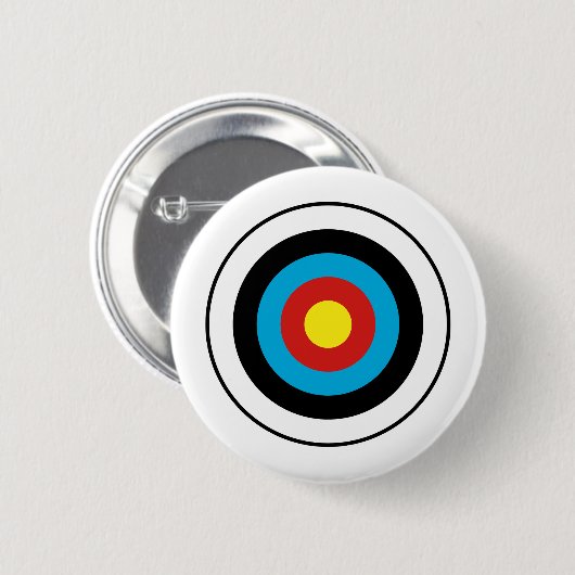 Bullseye-doelontwerp Ronde Button 5,7 Cm (Voorkant /achterkant)