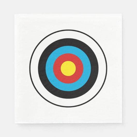 Bullseye-doelontwerp Servet (Voorkant)