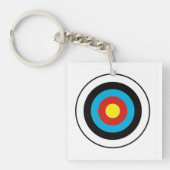 Bullseye-doelontwerp Sleutelhanger (voorkant)