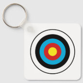 Bullseye-doelontwerp Sleutelhanger (Voorkant)