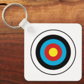 Bullseye-doelontwerp Sleutelhanger (Voorkant)