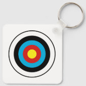 Bullseye-doelontwerp Sleutelhanger (Achterkant)
