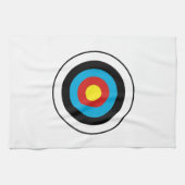 Bullseye-doelontwerp Theedoek (Horizontaal)