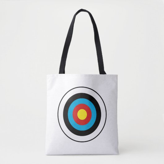 Bullseye-doelontwerp Tote Bag (Voorkant)