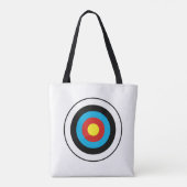 Bullseye-doelontwerp Tote Bag (Achterkant)