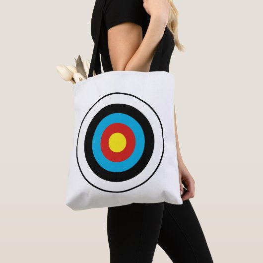 Bullseye-doelontwerp Tote Bag (Dichtbij)