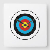 Bullseye-doelontwerp Vierkante Klok (Voorkant)