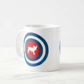 Bullseye Frenchie (b) Koffiemok (Voorkant links)