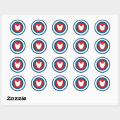 Bullseye Frenchie Ronde Sticker (Vel)