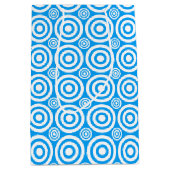 Bullseye-GIFT BAG M, Lt Blue-White Medium Cadeauzakje (Voorkant)