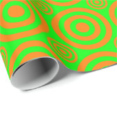 Bullseye-Gift Wrap-Oranje-Neon Cadeaupapier (Rol Hoek)