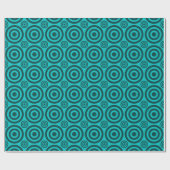 Bullseye-Gift Wrap-Two Toned Blauwgroen Cadeaupapier (Vlak)
