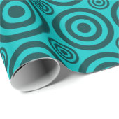 Bullseye-Gift Wrap-Two Toned Blauwgroen Cadeaupapier (Rol Hoek)