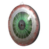 BULLSEYE Grappig, Freaky Groen Oogbal Dartboard Dartbord (Voorkant Rechts)