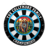 Bullseye Grizzly in het bos Dartbord (Voorkant)