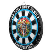 Bullseye Grizzly in het bos Dartbord (Voorkant Rechts)