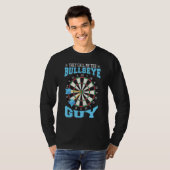 Bullseye Guy Darts Dartboard Dart Player T-shirt (Voorkant volledig)