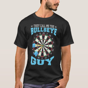 Bullseye Guy Darts Dartboard Dart Player T-shirt