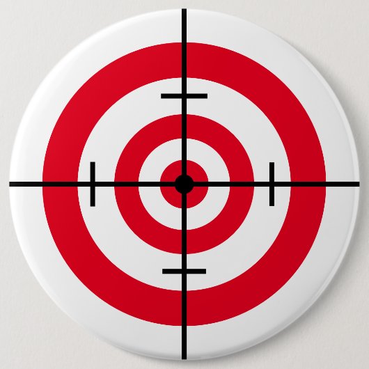 Bullseye in Crosshairs Ronde Button 6,0 Cm (Voorkant)