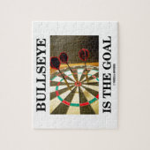 Bullseye is het doel (drie kunstwerken op het dart legpuzzel (Verticaal)
