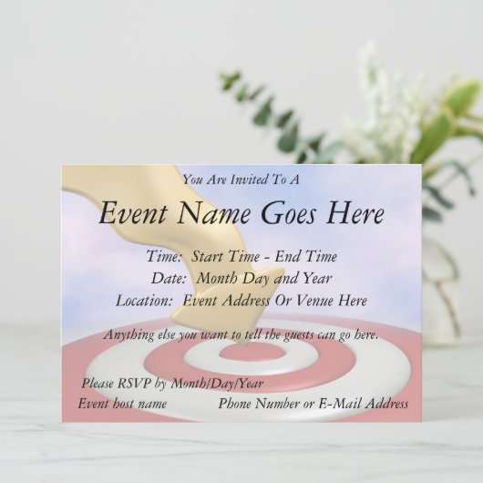 Bullseye. Kaart (Staand voorkant)