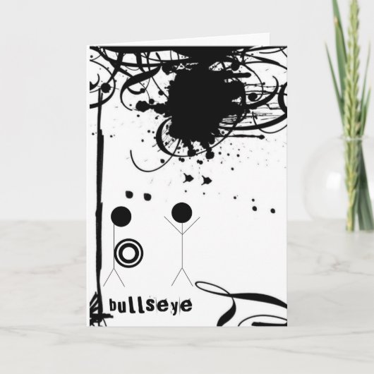 Bullseye-kaart Aankondiging (Voorkant)