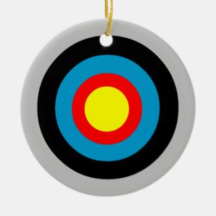Bullseye Keramisch Ornament