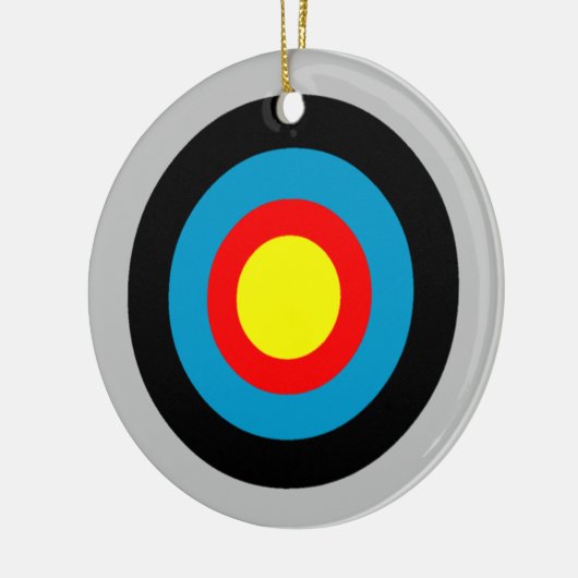 Bullseye Keramisch Ornament (Links)