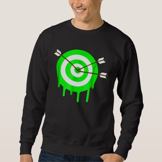 Bullseye met pijlen op doelarchitectuur trui (Voorkant)