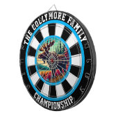 Bullseye Moose in Forest Art Dartbord (Voorkant Rechts)