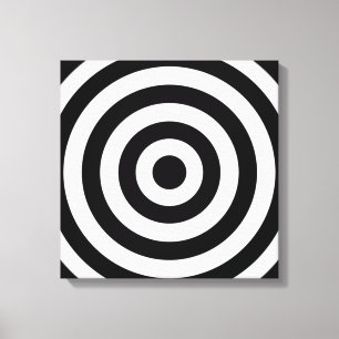 Bullseye-ontwerp Canvas Afdruk