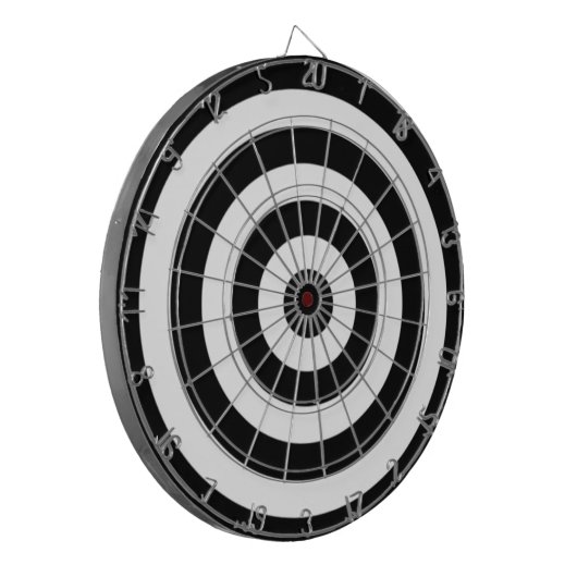 Bullseye-ontwerp Dartbord (Voorkant Links)