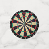 Bullseye op een dartboard, confetti (Kleine voorkant)