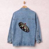 Bullseye op het dartboard, dames denim jas jacket (Hangar)