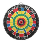 Bullseye or Buy Beer Funny Dartboard Wall Game Dartbord (Voorkant)