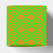 Bullseye-ORANJE-NEON-Sq FAVOR BOXES Bedankdoosjes (Bovenkant)