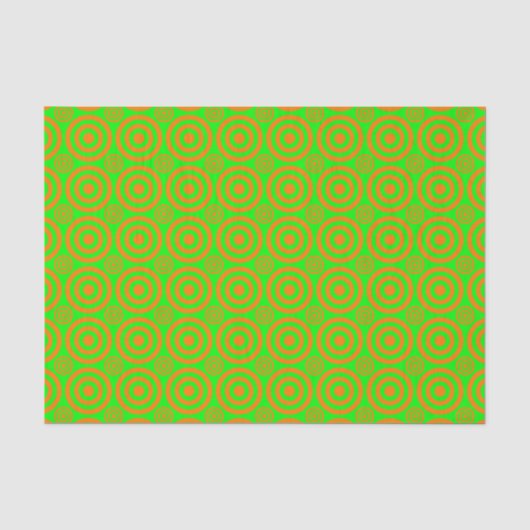 Bullseye-ORANJE-NEON-TISSUE WRAP PAPIER (Voorkant)