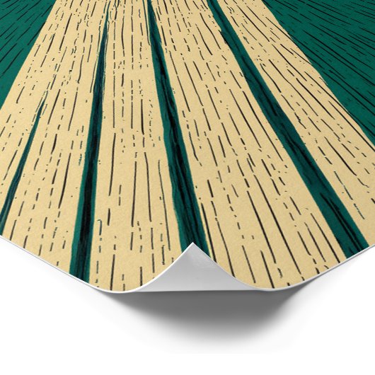 Bullseye Pijl op doel Poster (Hoek)