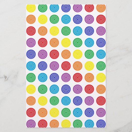 Bullseye Rainbow Stationery (Voorkant)