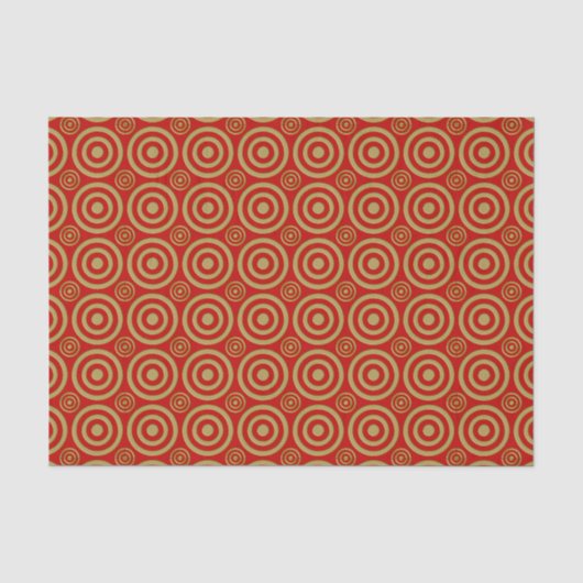 Bullseye-RED-GOLD-WRAP PAPIER (Voorkant)