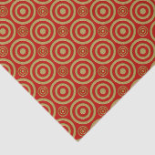 Bullseye-RED-GOLD-WRAP PAPIER (Detail)