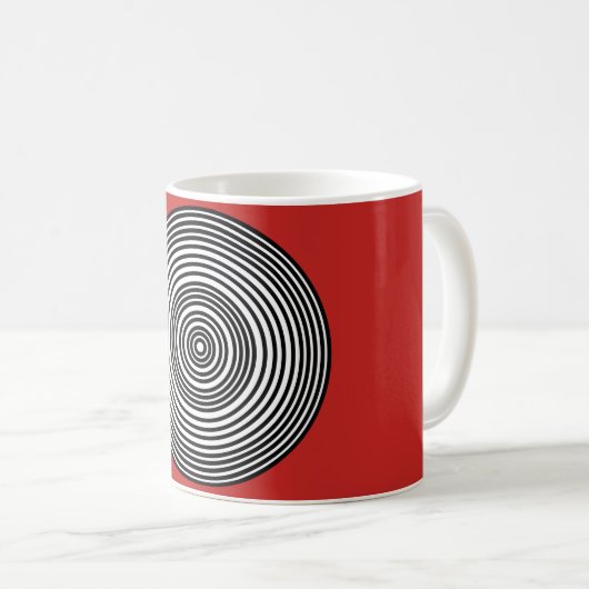 Bullseye Red Koffiemok (Voorkant rechts)