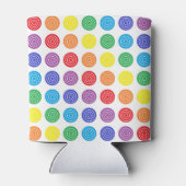 Bullseye regenboog blik of fles koeler (Achterkant)