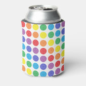 Bullseye regenboog blik of fles koeler (Blikje Achterkant)
